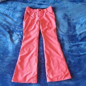 Pink / Coral Volcom snowboarding pants S